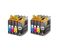 Cartuchos de Tinta 2Set, Compatible con Brother, LC123 LC123XL | MFC J4410DW J4510DW J4610DW J4710DW J470DW J6920DW, negro cian magenta amarillo, BK-25ml C/M/Y-15ml