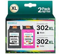 Cartuchos de Tinta 302XL compatibles con Cartuchos de Tinta HP 302, Negro y Color, para HP Envy 4520 4524 4523 4527 Officejet 4658 4650 5230 3831 DeskJet 3630 3636, para HP 302 Cartuchos de Tinta