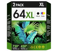 Paquete combinado de cartuchos de tinta 64XL de repuesto para impresora HP Ink 64 HP64 64XL 64 XL Work for Envy Photo 7858 7855 7155 6255 6252 7120 7158 Envy 7255e 7955e 7958e Tango X Terra X4D92AN