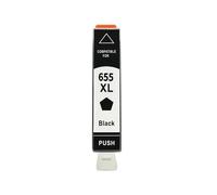 Cartuchos de Tinta 655XL Paquete 4, Compatible con HP, 3525 4615 | 4625, 5525, 6520, 6525, 6625, CZ109AE CZ110AE CZ111AE CZ112AE(Black 1PC)