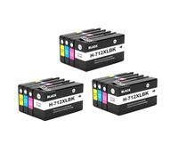 Cartuchos De Tinta 712XL Compatibles con HP DesignJet T210 T230 T250 T630 | 3ED71A 3ED67A, T650, XL Capacidad(3Set)