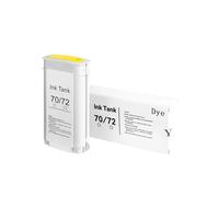 Cartuchos de Tinta 72 6 Colores, Compatible con HP | T610 T620 T770 T790 T795 T1100 T1120 T1200 T1300, 130 ml cada uno, con chip(Yellow)