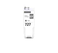 Cartuchos de Tinta 727, Compatible con HP, T920 T930 T1500 | T1530 T2500 T2530, 300ML, juego de 6 colores, vacíos, con chip permanente, F9J76A F9J77A(1PC Gray)