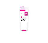 Cartuchos de Tinta 727, Compatible con HP, T920 T930 T1500 | T1530 T2500 T2530, 300ML, juego de 6 colores, vacíos, con chip permanente, F9J76A F9J77A(1PC Magenta)