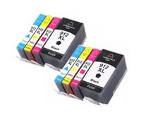 Cartuchos de Tinta 912XL 4 uds, Compatible con HP, 8010 8017 | 8018 8020 8022 8023 8024 8025 8026 8028 8012 8013 8014 8015 8035e, negro cian magenta amarillo(8pcs-2SET)