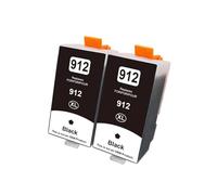 Cartuchos de Tinta 912XL 4 uds, Compatible con HP, 8010 8017 | 8018 8020 8022 8023 8024 8025 8026 8028 8012 8013 8014 8015 8035e, negro cian magenta amarillo(2pcs Black)