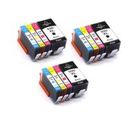 Cartuchos de Tinta 920XL Paquete 4, Compatible con HP, 6000 6500 | 6500A, 7000, 7500, 7500A, negro 50ml, cian magenta amarillo 16ml, con chip, 4 colores(920XL-3set)