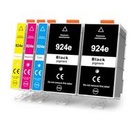 Cartuchos de Tinta 924 con Chip compatibles con Tinta HP 924 924XL para HP OfficeJet Pro 8120 8122 8123 8125 8128 8130 8132 8133 8134 8135 Cartuchos