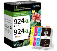 Cartuchos de Tinta 924e con Chip compatibles con Tinta HP 924e EvoMore 924 924XL para HP OfficeJet Pro 8120 8122 8123 8125 8128 8130 8132 8133 8134 8135 Cartuchos de Impresora