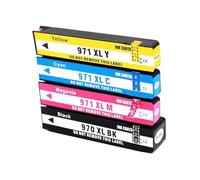 Cartuchos de Tinta 970XL 971XL compatibles con HP OfficeJet Pro X476dw | X451dw X576dw X551dw, XL Capacidad(1SET)