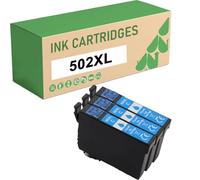 Cartuchos De Tinta Cian 502XLC 502XL Multipack Compatibles para Epson 502 XL C Tinta para Expression Home XP-5100 XP-5105 Workforce WF-2860DWF WF-2865DWF Impresora 3-Pack
