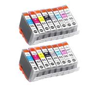 Cartuchos de Tinta CLI-65 compatibles con Canon PRO-200 | Suministro de tinta, Impresión en color, Consumibles for impresoras, Reemplazo de cartuchos(2 set)