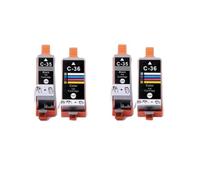 Cartuchos de Tinta, Compatible con Canon, PGI 35 CLI 36 IP100B | Para IP110 TR150, cartucho de tinta negro C-35 C-36(2 Set)