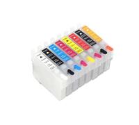 Cartuchos de Tinta, Compatible con Epson, R1900 T0870-T0879 | Cartuchos vacíos recargables con chip ARC, 8 colores, 15ml/pc, para impresora fotográfica Stylus