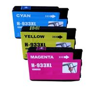 Cartuchos de Tinta compatibles 932 933 Hp932XL Hp933XL Negro Cian Magenta Amarillo Media Kit Combo Pack D8J69FN(3pk-CMY)