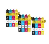 Cartuchos de Tinta compatibles con 20 Piezas para impresoras de inyección de Tinta Stylus SX110 SX105 SX115 SX200 SX205 SX209 SX210 T0711 T0712 T0713 T0714(3 Set)