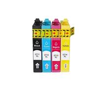 Cartuchos de Tinta compatibles con 20 Piezas para impresoras de inyección de Tinta Stylus SX110 SX105 SX115 SX200 SX205 SX209 SX210 T0711 T0712 T0713 T0714(1 Set)