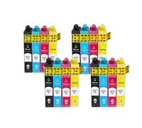 Cartuchos de Tinta compatibles con 20 Piezas para impresoras de inyección de Tinta Stylus SX110 SX105 SX115 SX200 SX205 SX209 SX210 T0711 T0712 T0713 T0714(4 Set)