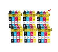 Cartuchos de Tinta compatibles con 20 Piezas para impresoras de inyección de Tinta Stylus SX110 SX105 SX115 SX200 SX205 SX209 SX210 T0711 T0712 T0713 T0714(6 Set)