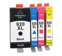 Cartuchos de Tinta compatibles con Vilaxh para impresoras HP920 XL 920XL Deskjet Series 6000 6500 7000 7500A(4pcs 1set)