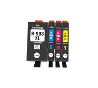 Cartuchos de Tinta compatibles for HP 903, 903XL y 907 for Officejet Pro 6950, 6960, 6962, 6963, 6965 y 6966(1 Set 903)