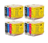 Cartuchos de Tinta compatibles LC10 LC37 LC51 LC57 LC960 LC970 LC1000 para DCP-130C 135C 150C DCP-330C DCP-350C Impresoras(4SET)