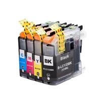 Cartuchos de Tinta compatibles, Paquete de 4 compatibles con consumibles de Impresora MFC-J245 J470DW J475DW J650DW J870DW J4410DW J4510DW J4710DW LC133 LC131(One Set)