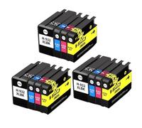 Cartuchos de Tinta compatibles para 932 933 932XL 933XL para Officejet 6100 6600 6700 7110 7610 7612 7510 7512 Disponibles en 4 Piezas a 20 Piezas(932XL 933XL-12pcs)