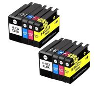 Cartuchos de Tinta compatibles para 932 933 932XL 933XL para Officejet 6100 6600 6700 7110 7610 7612 7510 7512 Disponibles en 4 Piezas a 20 Piezas(932XL 933XL-8pcs)