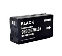 Cartuchos de Tinta compatibles para 963XL 967XL diseñados para impresoras OfficeJet Pro 9010 9015 con Chip(BK)