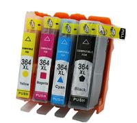 Cartuchos de Tinta compatibles para HP364 364XL para Photosmart 5520 6510 6520 7510 B109 B110 B209 C310 C410 Paquete de 4/5(4PCS)