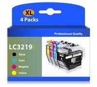 Cartuchos de tinta compatibles para impresoras Brother modelos LC3219XL, LC3219 y LC3217, para impresoras como Brother MFC J5330Dw, MFC-J5335DW, MFC-J5730DW, MFC-J5930DW y J6530DW