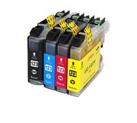 Cartuchos de Tinta compatibles para impresoras LC123 MFC J4410DW J4510DW J870DW DCP J4110DW J132W J152W J552DW LC123 XL(1SET)
