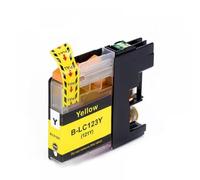 Cartuchos de Tinta compatibles para LC123 para MFC-J650DW MFC-J6720DW MFC-J6520DW DCP-J4110DW DCP-J132W(Yellow)
