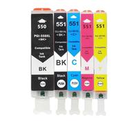 Cartuchos de Tinta compatibles PGI550 CLI551 PGI-550 CLI 551 PGI-550 CLI-551 for impresoras Canon MG6350 MG7150 IP8750 Ip7250(1SET)