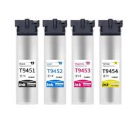 Cartuchos de Tinta compatibles T9441 T9442 T9443 T9451 T9452 T9454 para Epson Workforce Pro WF-C5210DW C5290DW C5710DWF C5790(T9451-T9454 1set)