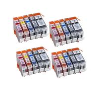 Cartuchos de Tinta DAT PGI-520 CLI-521 compatibles con impresoras IP 3600 4600 4700 MP 540 550 560 620 630 640 980 MX860 alternativas(4 Sets)