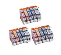 Cartuchos de Tinta DAT PGI-520 CLI-521 compatibles con impresoras IP 3600 4600 4700 MP 540 550 560 620 630 640 980 MX860 alternativas(3 Sets)
