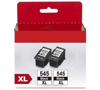 Cartuchos de Tinta de Repuesto para Canon PG-545XL PG 545 para Pixma TS3150 TR4550 MX495 MG2550S MG2450 MG2550 MG2950 MG2550 TS3151 MX490 MG2500 MG2555s 3350 TS3352 TS3355 (Negro, 2-Pack)