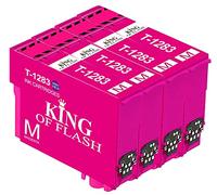 Cartuchos de tinta de repuesto para T1281 T1282 T1283 T1284 T1285 compatibles con Epson Stylus SX125 SX235W SX130 S22 SX445W SX438W SX435W SX425W