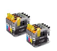 Cartuchos de Tinta LC123, compatibles con Brother | MFC J4410DW J4510DW J4610DW J4710DW J470 J6920DW DCPJ132W J152W J552DW(2Set)