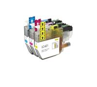 Cartuchos de Tinta LC421XL 4-Pack, Compatible con Brother, DCP-J1050DW | DCP-J1140DW, DCP-J1800DW, MFC-J1010DW, para impresoras LC421 y LC421XL(3pcs Color)