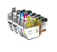 Cartuchos de Tinta LC421XL 4-Pack, Compatible con Brother, DCP-J1050DW | DCP-J1140DW, DCP-J1800DW, MFC-J1010DW, para impresoras LC421 y LC421XL(4Pcs)