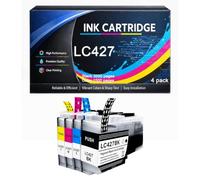 Cartuchos de Tinta LC427 compatibles con Brother LC 427 LC427 | para impresoras MFC-J5955DW, MFC-J6955DW, MFC-J6957DW, MFC-J6959DW y HL-J6010DW,K/C/M/Y-4pack