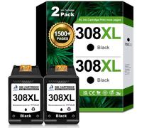 Cartuchos de tinta negra 308XL de repuesto para cartuchos de tinta HP 308