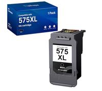 Cartuchos de Tinta Negra PG-575XL de Repuesto compatibles con Canon 575XL PG575 PG-575 XL Negro Cartuchos para Impresora Canon Pixma TS3550i TS3551i TR4750i TR4751i Impresora (1 Unidad)