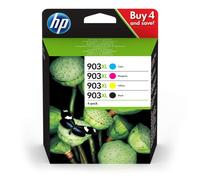 Cartuchos de tinta originales HP 3HZ51AE 903XL de alto rendimiento, Negro/Cian/Magenta/Amarillo, Multipack