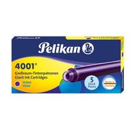 Cartuchos de tinta Pelikan 4001 GTP/5 para pluma estilogr fica, violeta, 1,4 ml, paquete de 5 (310664)
