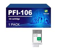 Cartuchos De Tinta PFI-106 con Chip Compatibles con Impresoras para Canon IPF 6400, IPF 6450, IPF 6410, IPF 6460, IPF 6400S E IPF 6410S (130 Ml),B-1 Pack