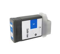 Cartuchos de Tinta PFI-107 compatibles con Canon IPF670 IPF680 IPF685 | IPF770 IPF780, 130ML/Cartucho, Chip Incluido, Impresión en Gran Formato(C)